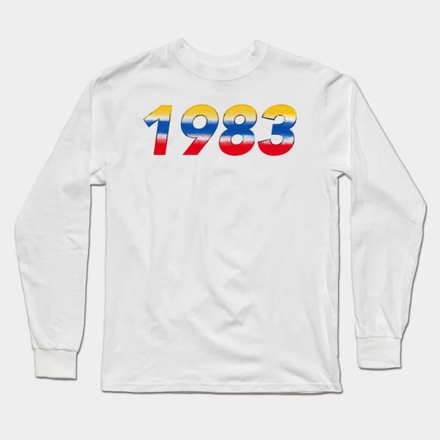 1983 - lets reminisce about the 80’s Long Sleeve T-Shirt by JossSperdutoArt